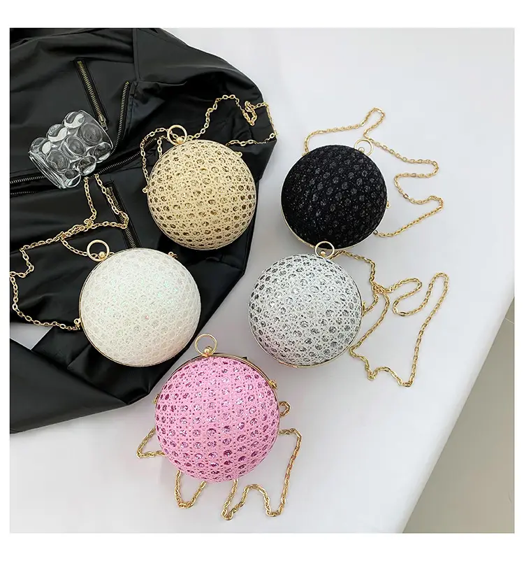 Women Sequin Chain Crossbody Bag Small Elegant Evening Party Bag — feature 24