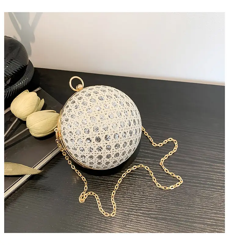 Women Sequin Chain Crossbody Bag Small Elegant Evening Party Bag — feature 25