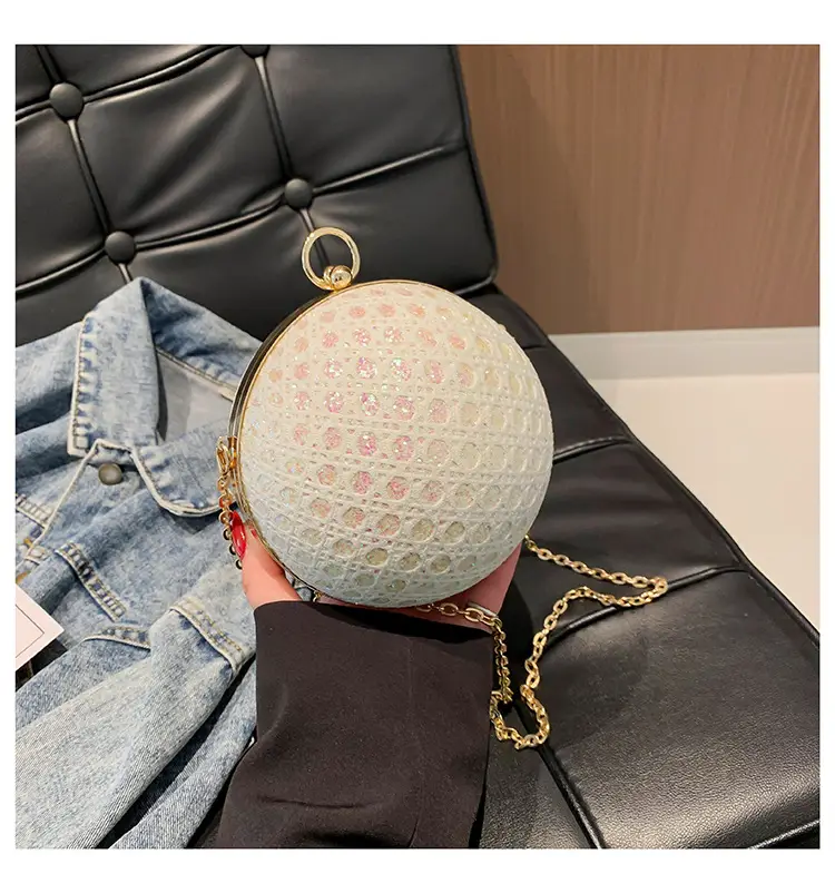 Women Sequin Chain Crossbody Bag Small Elegant Evening Party Bag — feature 27