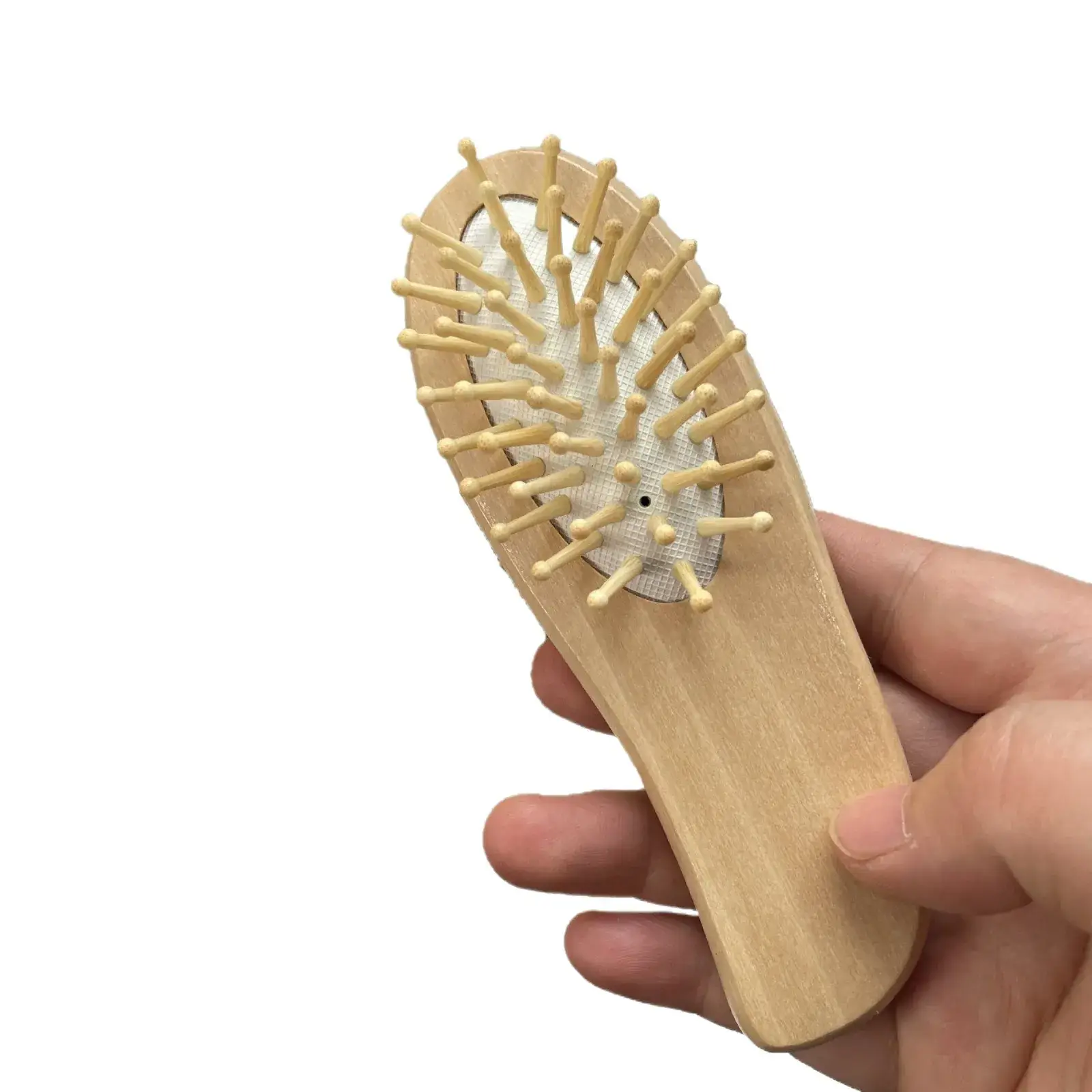 Portable Air Cushion Hair Brush for Scalp Massage Anti-Knotting Lotus Travel Home Wooden Comb BH411
