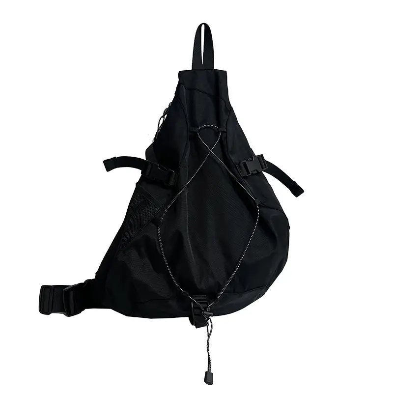 Men's Grey Crossbody Bag 2024 Large Capacity Sports Satchel