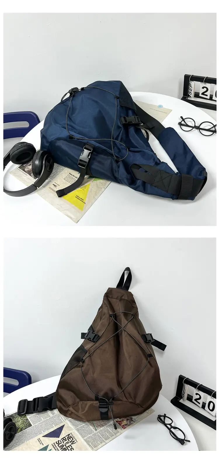 Men's Grey Crossbody Bag 2024 Large Capacity Sports Satchel — feature 35