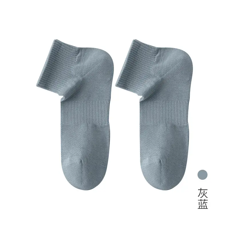 Men's Short Socks, Summer Thin Mesh Breathable Socks, Casual Versatile Anti-Pilling Sports Socks, Antibacterial and Odor-Resistant