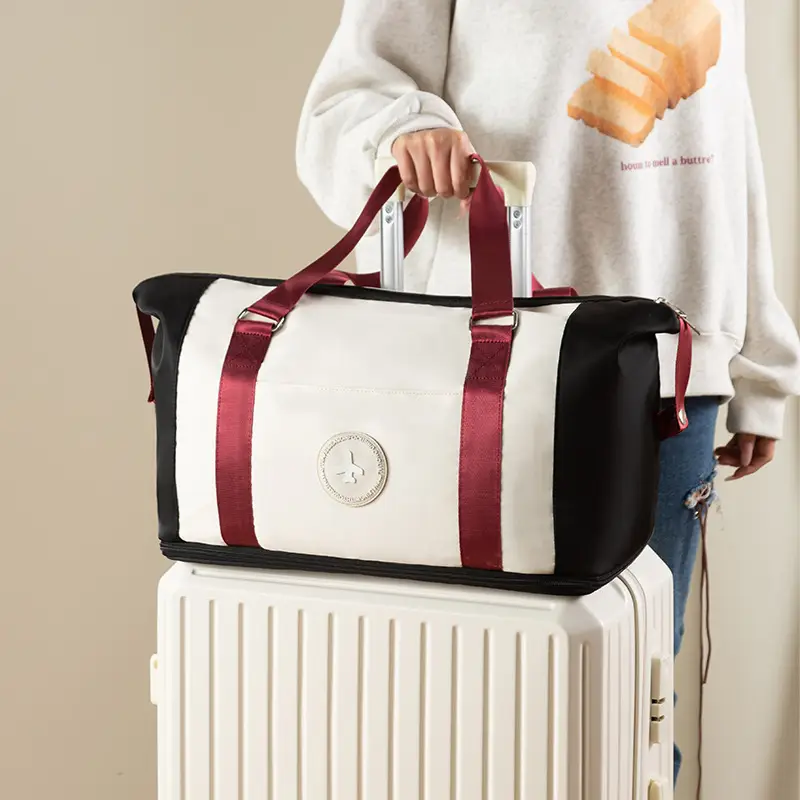 Folding Travel Bag with Wheels & Handles - Image 3