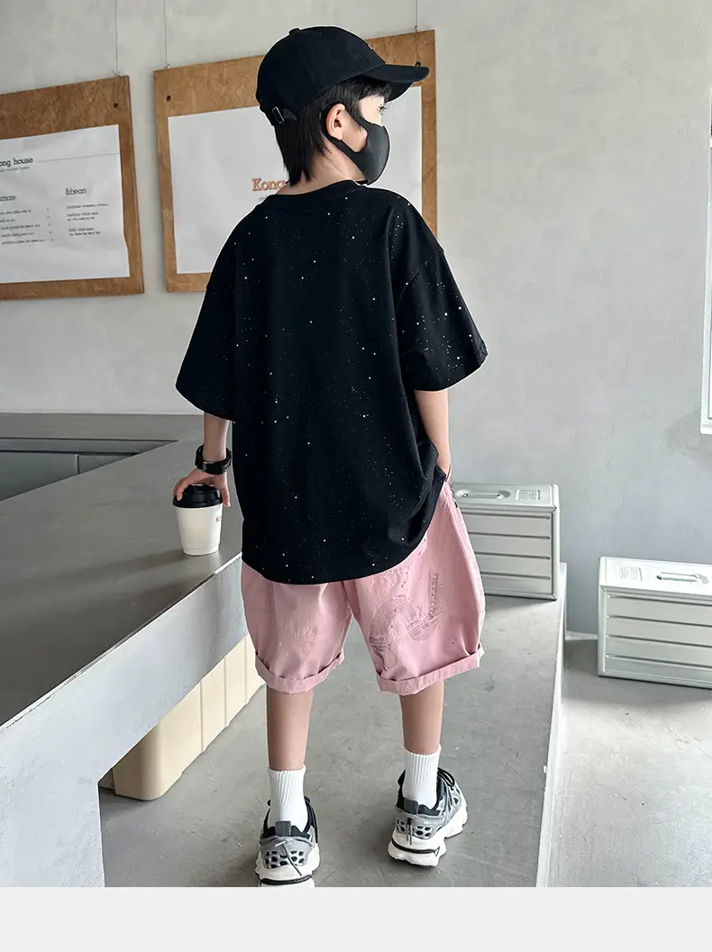Boys Black Noise Headphones T-Shirt Summer 2025 — feature 16
