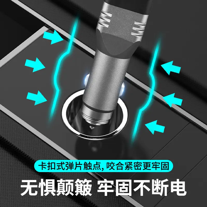 Car Charger Flashlight with LED Light & Window Breaker - Image 5