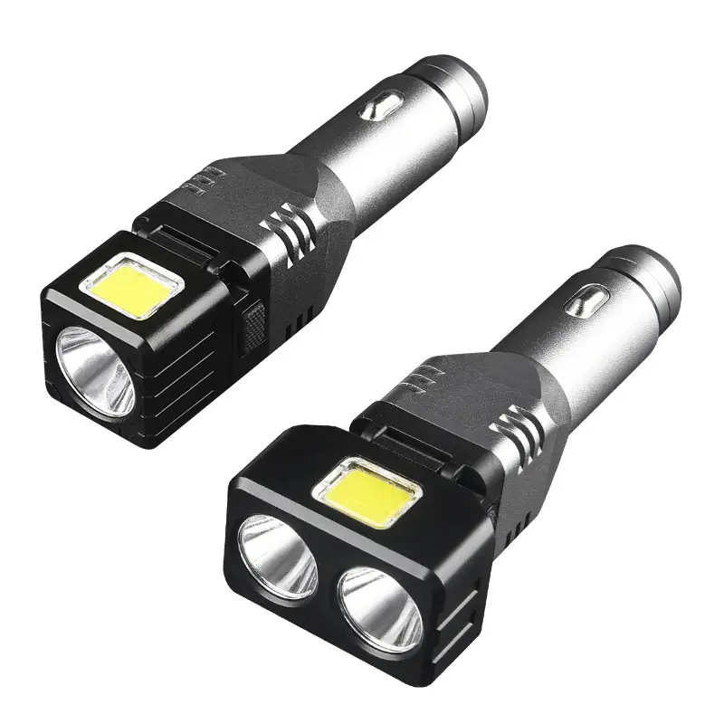 Car Charger Flashlight with LED Light & Window Breaker - Image 7