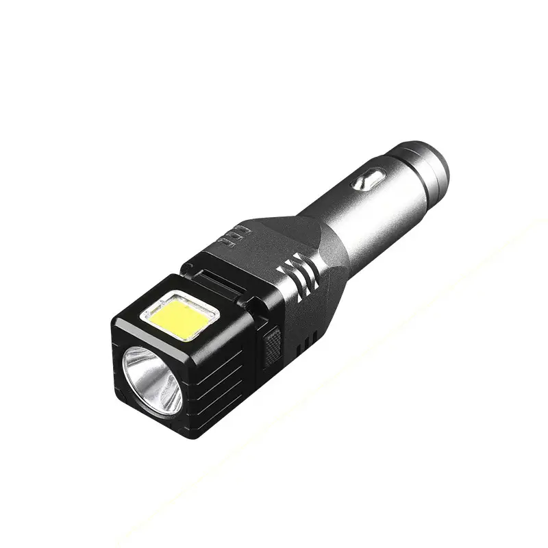 Car Charger Flashlight with LED Light & Window Breaker