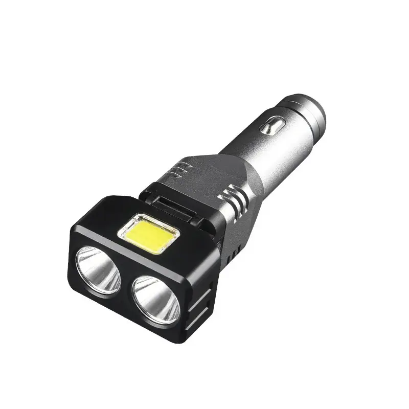 Car Charger Flashlight with LED Light & Window Breaker - Image 2