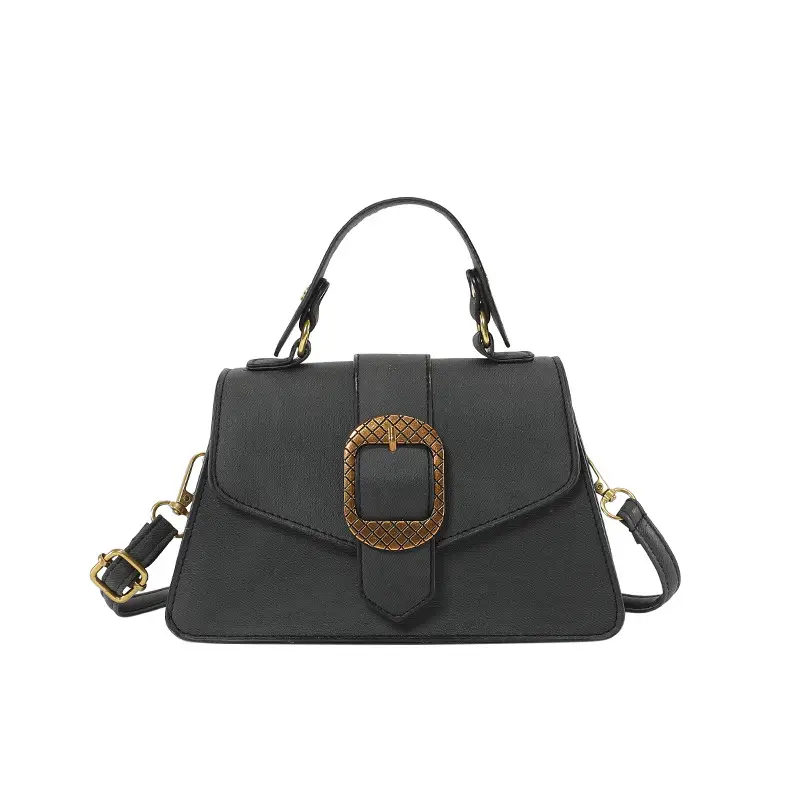 Blue French Belt Buckle Shoulder Messenger Bag - Image 10