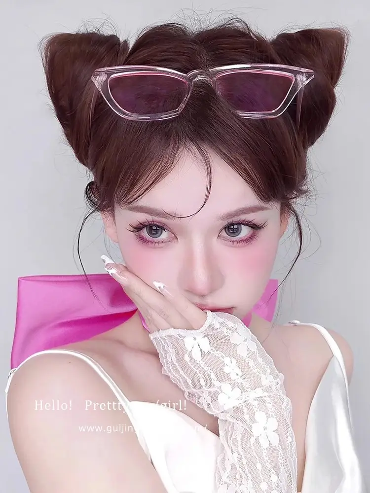 Tom Cat Purple Bow Neck Chain Jewelry Mary Cat Makeup Neck Back Bow Accessories — feature 5