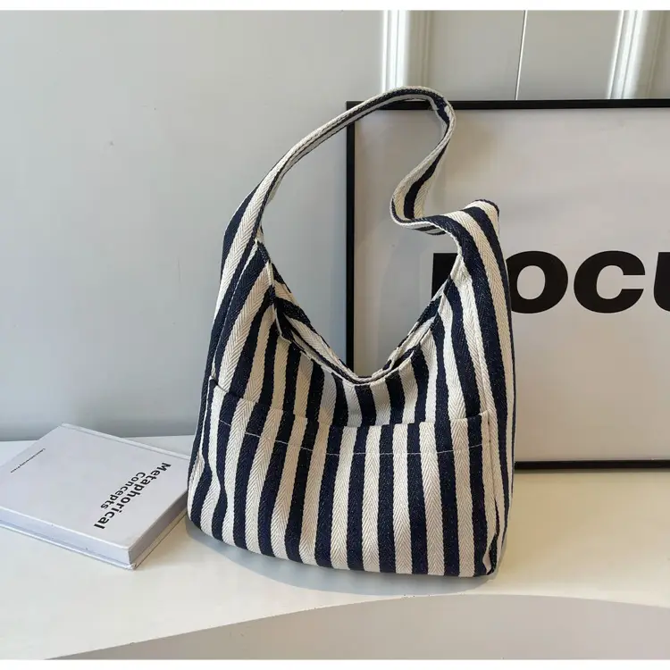 Striped Casual Shoulder Bag 2024 Spring New — feature 21