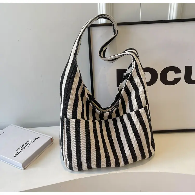 Striped Casual Shoulder Bag 2024 Spring New — feature 24