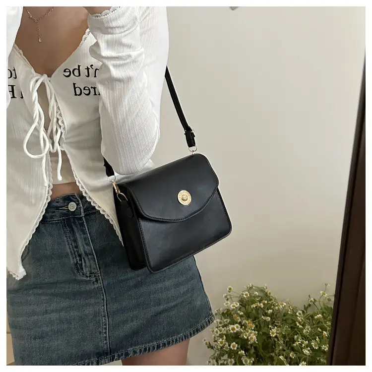 Black Square Shoulder Bag for Women 2024 β feature 16