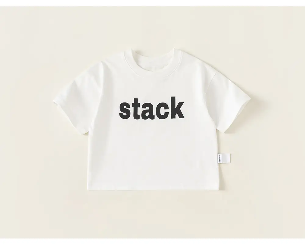 Boys Red Stack T-Shirt Summer Cool Breathable — feature 12