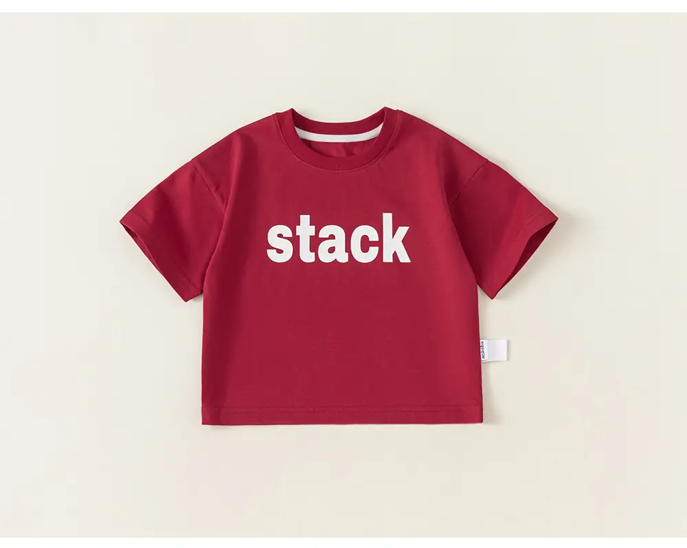 Boys Red Stack T-Shirt Summer Cool Breathable — feature 13