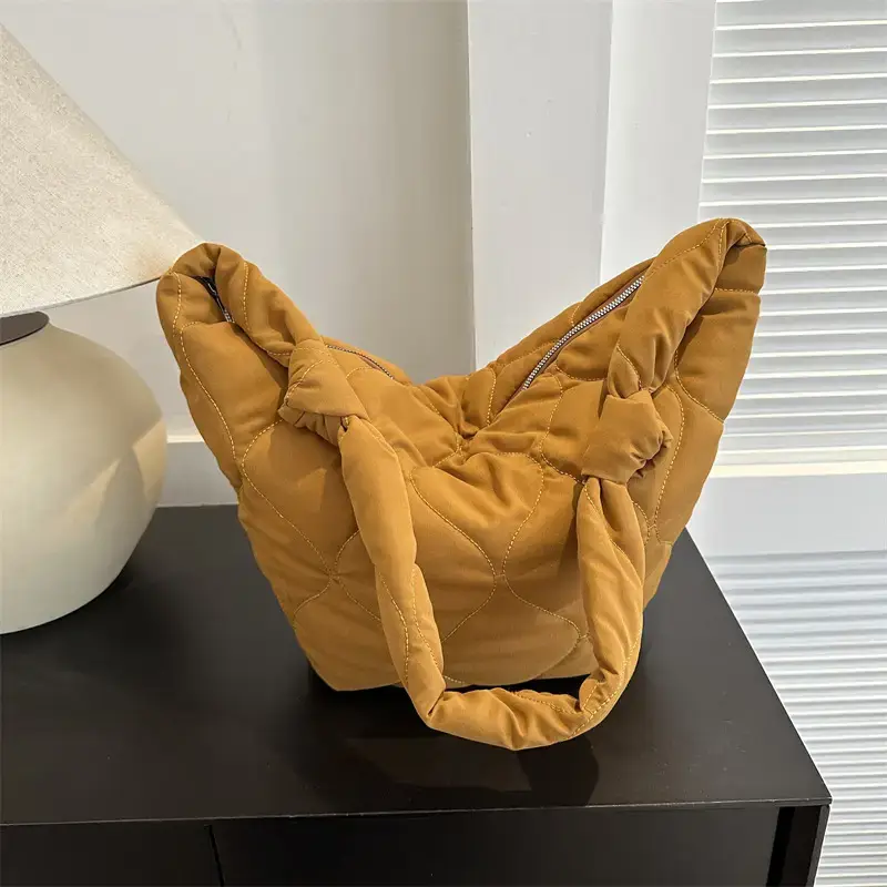 Vintage Pleated Shoulder Bag for Women Spring Summer Crossbody - Image 8