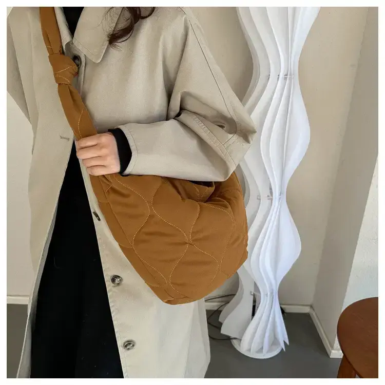 Vintage Pleated Shoulder Bag for Women Spring Summer Crossbody — feature 10
