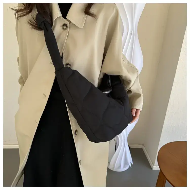 Vintage Pleated Shoulder Bag for Women Spring Summer Crossbody — feature 11