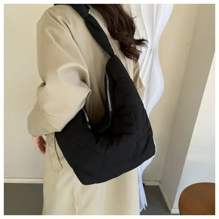 Vintage Pleated Shoulder Bag for Women Spring Summer Crossbody — feature 13