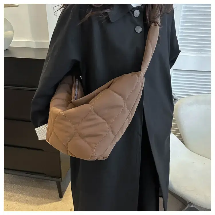 Vintage Pleated Shoulder Bag for Women Spring Summer Crossbody — feature 14