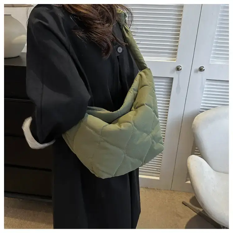 Vintage Pleated Shoulder Bag for Women Spring Summer Crossbody — feature 19