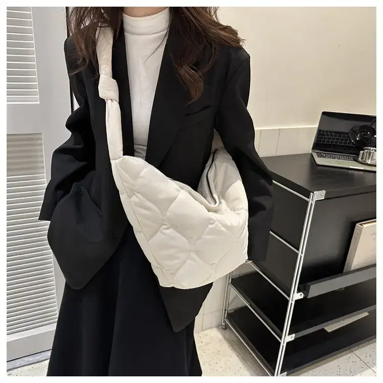 Vintage Pleated Shoulder Bag for Women Spring Summer Crossbody — feature 20