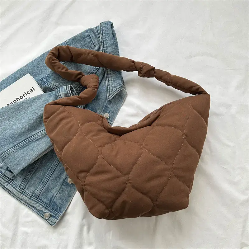 Vintage Pleated Shoulder Bag for Women Spring Summer Crossbody - Image 2