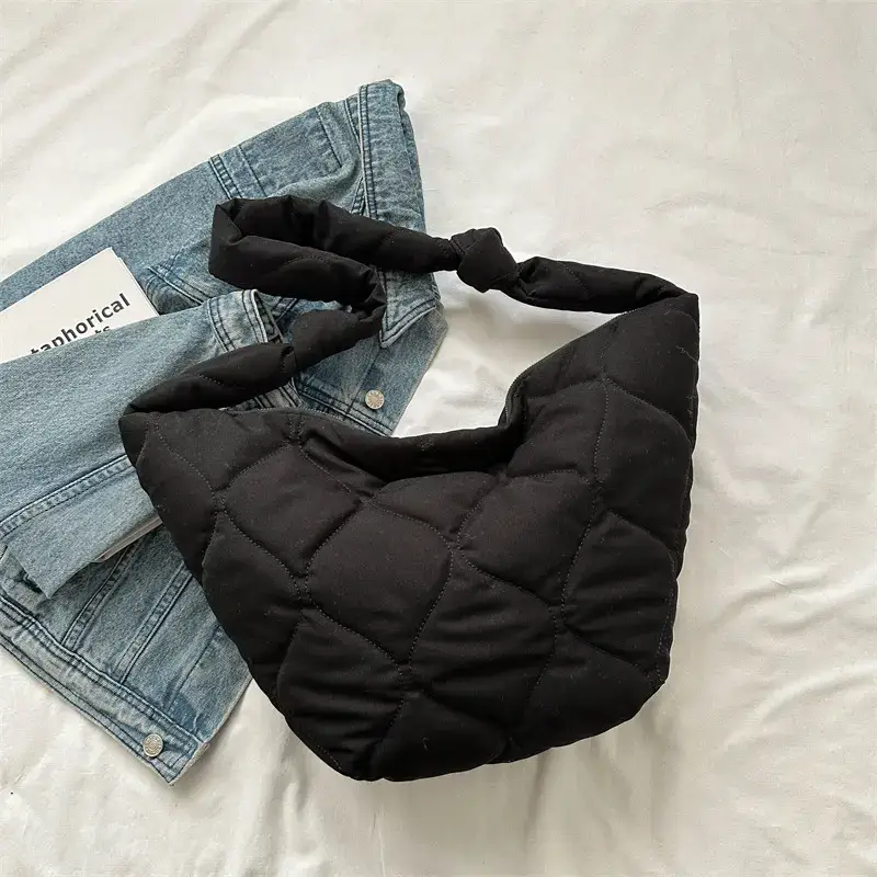 Vintage Pleated Shoulder Bag for Women Spring Summer Crossbody - Image 3