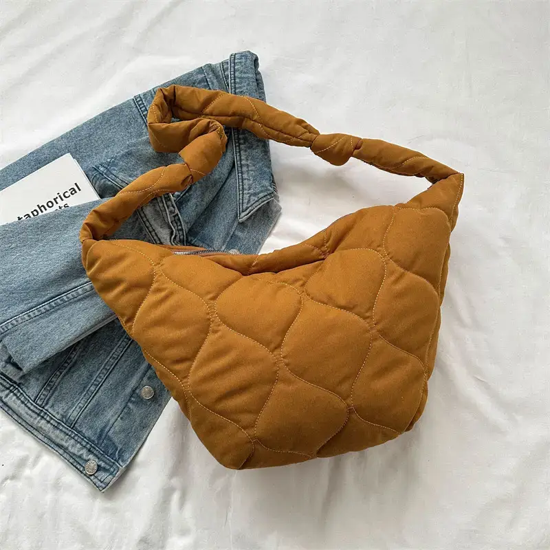 Vintage Pleated Shoulder Bag for Women Spring Summer Crossbody - Image 5