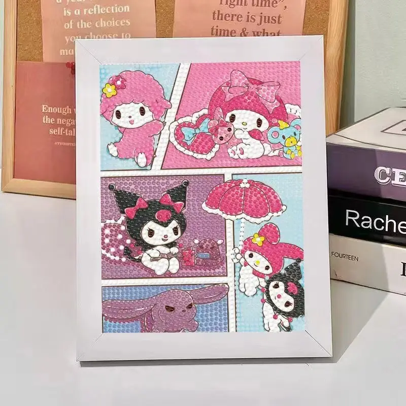 New Children's Diamond Painting Kulomi Ping An Joy Cartoon Educational Handmade DIY Gift Student Gift Stall
