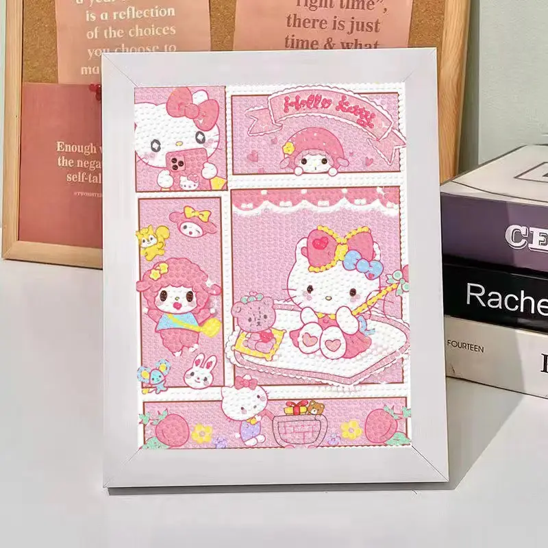 New Children's Diamond Painting Kulomi Ping An Joy Cartoon Educational Handmade DIY Gift Student Gift Stall