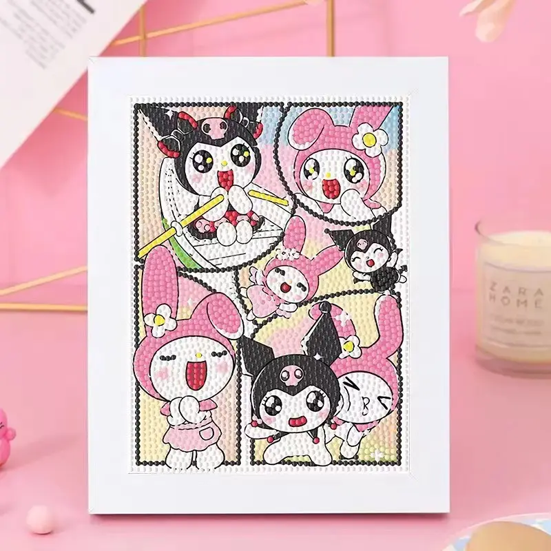 New Children's Diamond Painting Kulomi Ping An Joy Cartoon Educational Handmade DIY Gift Student Gift Stall