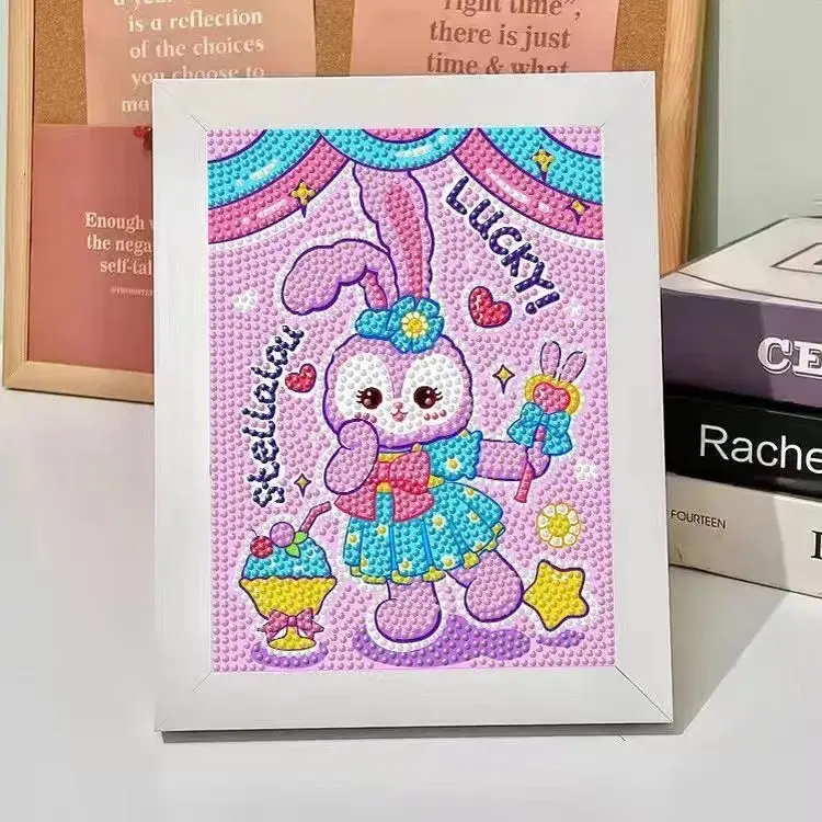 New Children's Diamond Painting Kulomi Ping An Joy Cartoon Educational Handmade DIY Gift Student Gift Stall