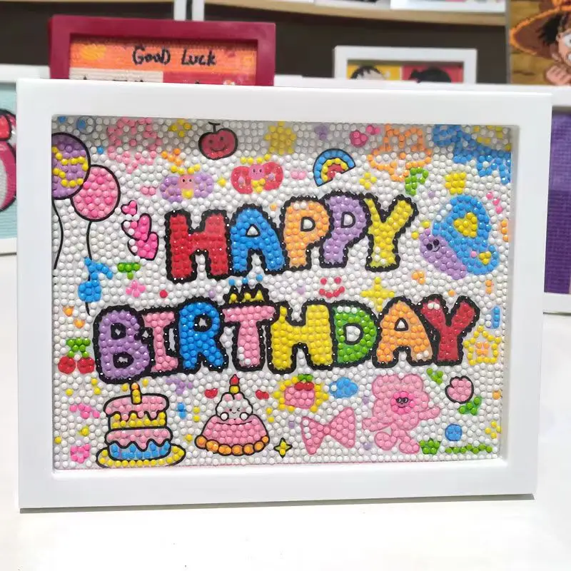 New Children's Diamond Painting Kulomi Ping An Joy Cartoon Educational Handmade DIY Gift Student Gift Stall