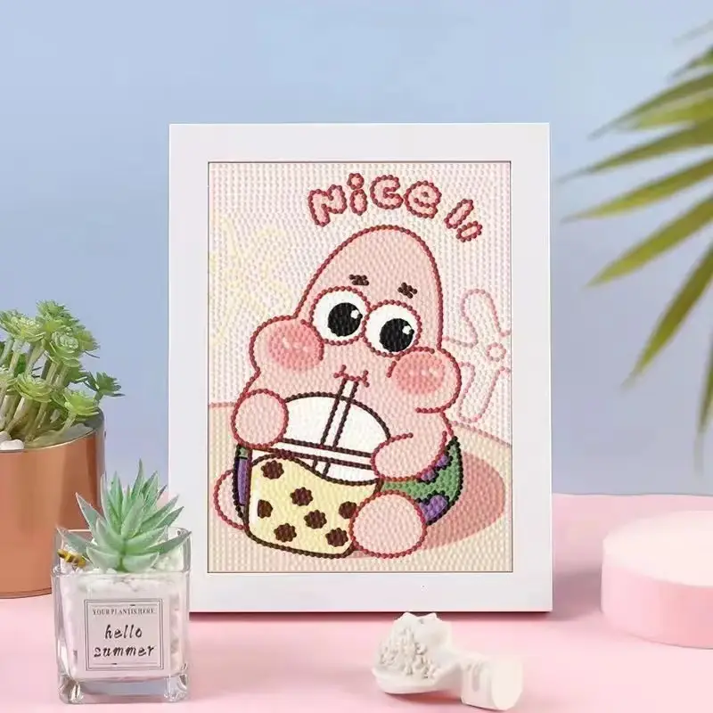 New Children's Diamond Painting Kulomi Ping An Joy Cartoon Educational Handmade DIY Gift Student Gift Stall