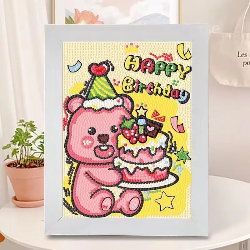 New Children's Diamond Painting Kulomi Ping An Joy Cartoon Educational Handmade DIY Gift Student Gift Stall