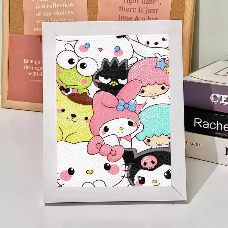 New Children's Diamond Painting Kulomi Ping An Joy Cartoon Educational Handmade DIY Gift Student Gift Stall