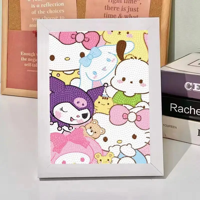 New Children's Diamond Painting Kulomi Ping An Joy Cartoon Educational Handmade DIY Gift Student Gift Stall