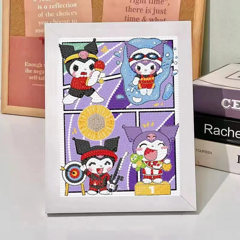 New Children's Diamond Painting Kulomi Ping An Joy Cartoon Educational Handmade DIY Gift Student Gift Stall