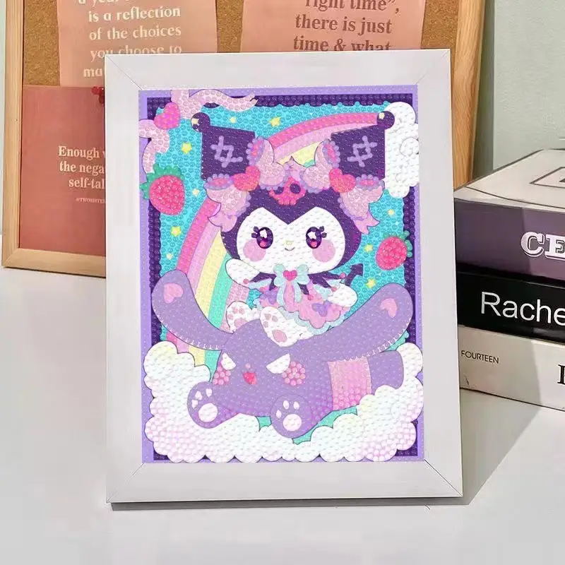 New Children's Diamond Painting Kulomi Ping An Joy Cartoon Educational Handmade DIY Gift Student Gift Stall