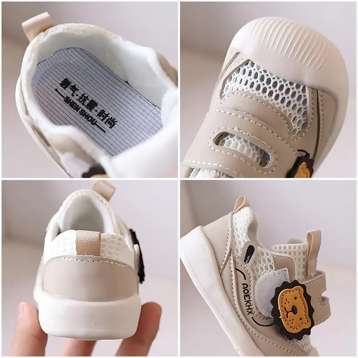 Baby Walking Shoes 2026 Summer Single Mesh Lion
