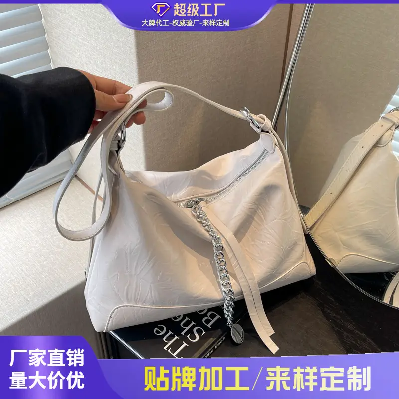 White Korean Style Shoulder Bag for Women