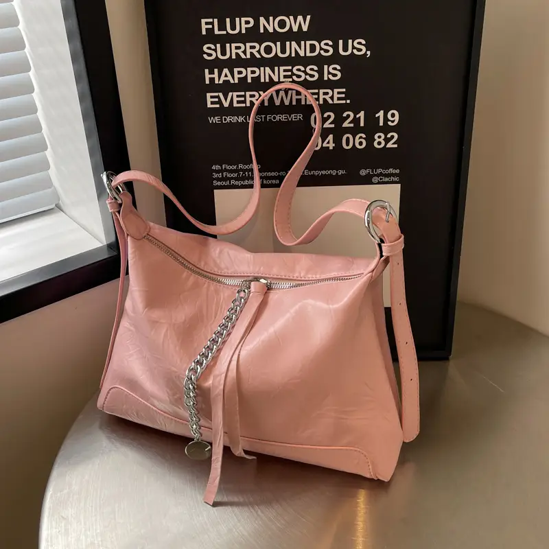 White Korean Style Shoulder Bag for Women