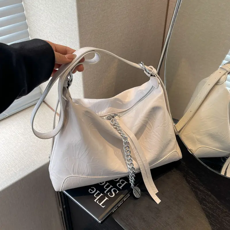 White Korean Style Shoulder Bag for Women