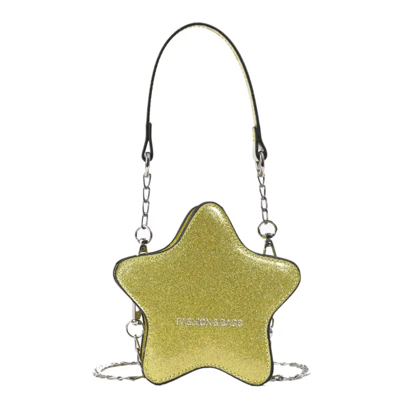 Star-shaped Korean Fashion Chain Crossbody Bag for Boys Girls - Image 3