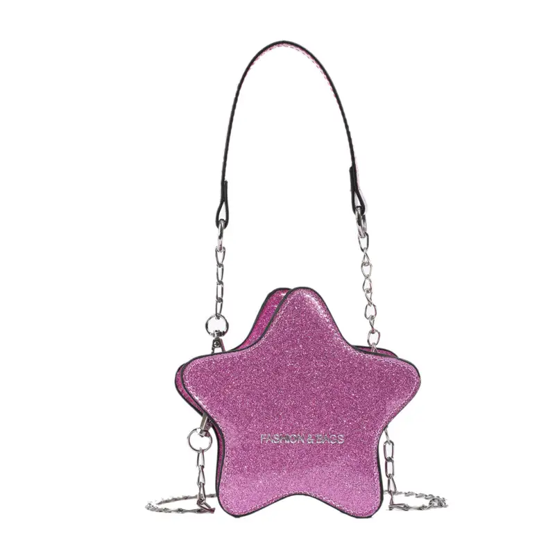 Star-shaped Korean Fashion Chain Crossbody Bag for Boys Girls - Image 6
