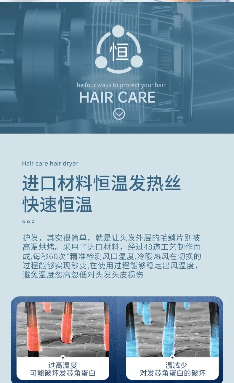 High-Speed Hair Dryer for Salon & Home Use — feature 13