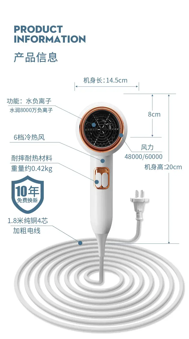 High-Speed Hair Dryer for Salon & Home Use — feature 20