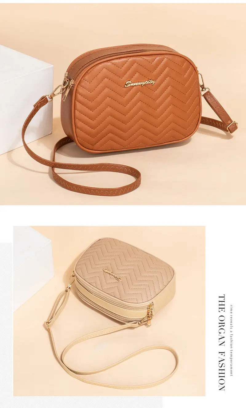 Black Quilted Cameral Bag for Women Crossbody Shoulder — feature 10